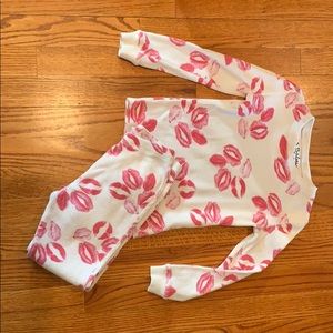 Girls thermal pajama set
